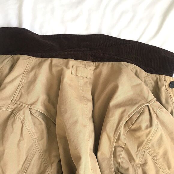 Eddie Bauer Jacket Mens L Chore Barn Field Coat Plaid Lined Corduroy Collar Cuff - Picture 5 of 15